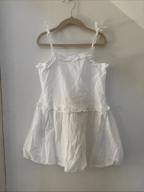 Janie and Jack White bubble hem Strappy Sundress
